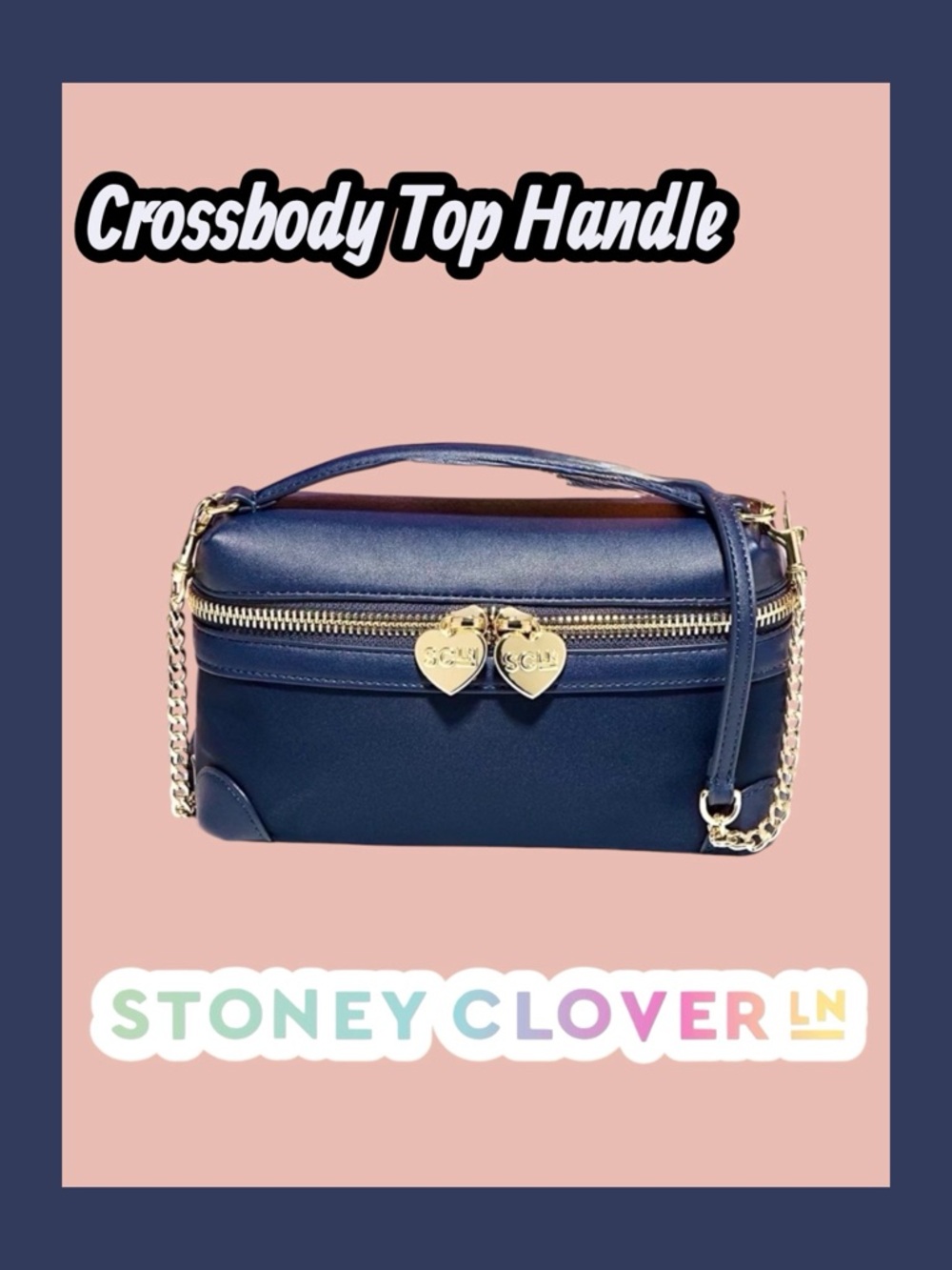 NWT Stoney Clover Lane Sapphire Top Handle Crossbody